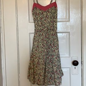 Dress with bow tie back